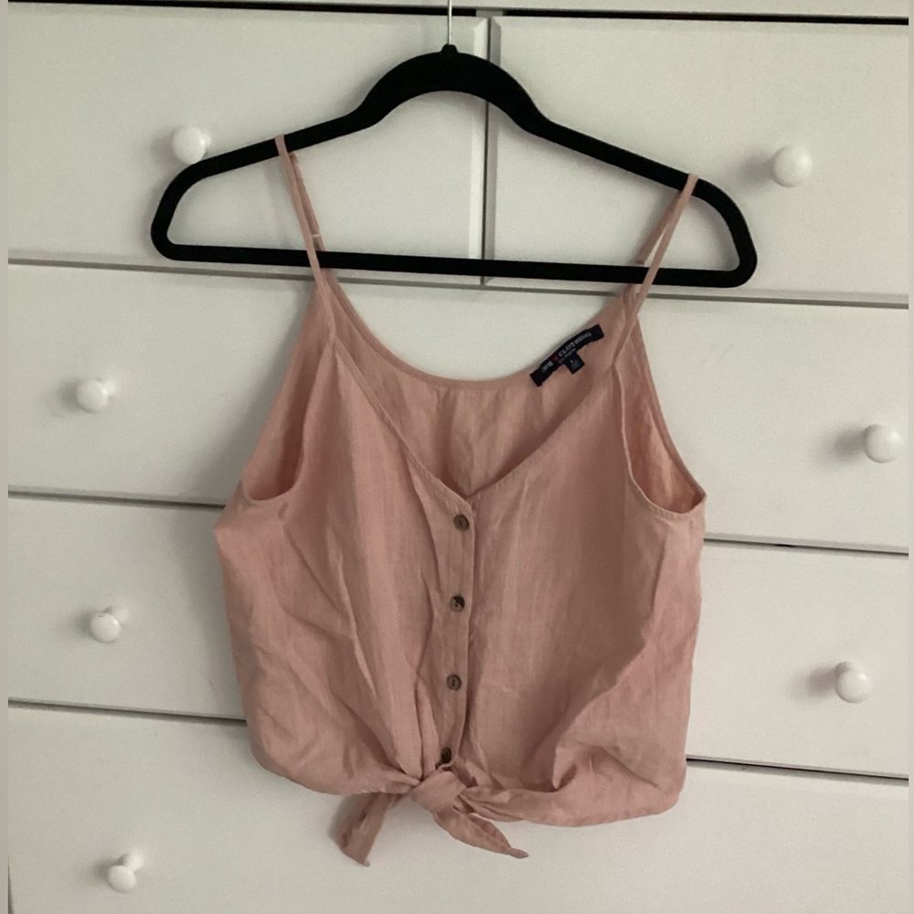 One Clothing Front Tie Tank Top